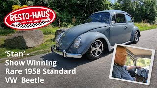 Stan  Show Winning Rare 1958 Standard VW Beetle [upl. by Adnuhser]