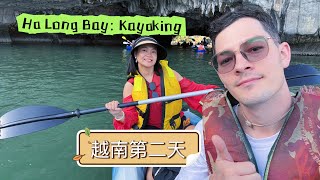 Exploring Ha Long Bay Kayaking amp Cave Adventures  Day 2 in Vietnam [upl. by Paske832]