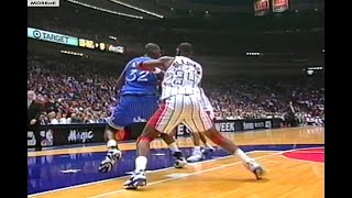 NBA On NBC  Shaq amp Penny Battle Olajuwon amp Drexler Magic  Rockets January 1996 [upl. by Newton]