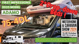 Adamo 754DL 2025 Model  First Impressions  Caravan amp Motorhome Show 2024 [upl. by Moriyama]