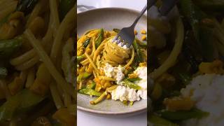 Alexa’s Caramelized Corn and Asparagus Pasta With Ricotta recipe is in the description 🍝 [upl. by Eissen335]