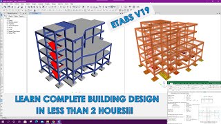 Learn Complete Building Design amp Detailing in less than 2Hours  Etabs v19  IS Code  ACI Code [upl. by Nomelc716]