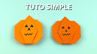 Comment Faire une Citrouille en Papier  Décor dHalloween DIY [upl. by Hsaniva81]