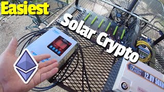 Easiest Most Efficient Solar Crypto Mining [upl. by Akirdnahs]