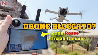 Esclusiva Test con il nuovo File JSON di dflight Zone Rosse bloccano il drone DJI [upl. by Nylhtiak]