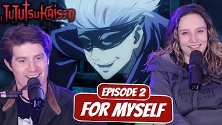 GOJO VS SUKUNA  Jujutsu Kaisen Newlyweds Reaction  Ep 2 quotFor Myselfquot [upl. by Dranyl]