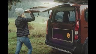 Peugeot Rifter mit QUQUQ Campingbox [upl. by Hakeem]