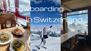 travel vlog  5 days of snowboarding in switzerland 🏂 davos and titlis apresski party ❄️ [upl. by Beverly]