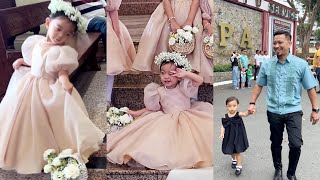 SARINA HILARIO AGAW ATENSYON SA WEDDING ANAK NI JHONG HILARIO FLOWER GIRL SA KASAL [upl. by Frederico597]