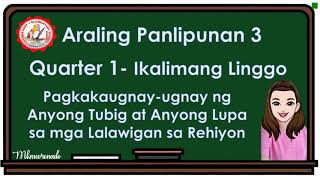 Pagkakaugnayugnay ng mga Anyong Lupa at Anyong Tubig Sa CALABARZON [upl. by Dimphia]