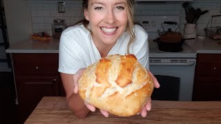 Homemade Bread for Beginners EASY Recipe in 5 Minutes of Hands On Time a Day [upl. by Vivl]