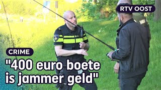 Grote politiecontrole onder sportvissers meekijken met de politie  RTV Oost [upl. by Enirol]