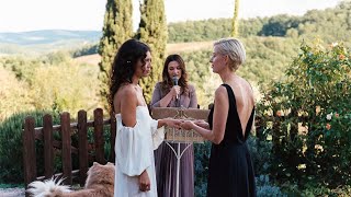 Our Wedding in Tuscany  Alexis amp Lilian  Lesbian Wedding [upl. by Seabrook]