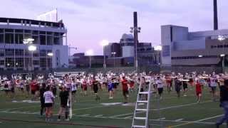 Ohio State Marching Band Summer Sessio 8 7 2014 Block Band with Alumni Carmen too [upl. by Negaem]