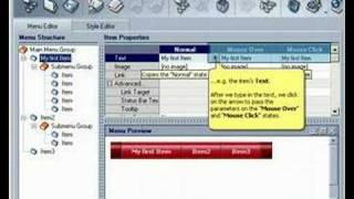 How to create a DHTML menu with AllWebMenus [upl. by Gauntlett84]