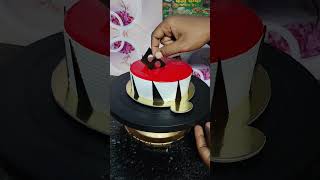 Strawberry Cake Design How to strawberry cake recipe mrcakej birthdaycake viralvideo [upl. by Alva508]