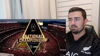 Rugby Fan Reacts to CLEMSON vs ALABAMA 2019 NCAA National Championshiop Game [upl. by Lyret]