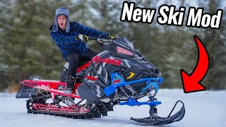 NEW Snowmobile with ONE SKI [upl. by Lledra]