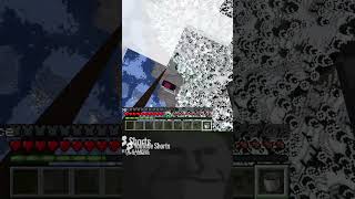 Cauldron water bucket clutch☠️☠️ minecraft trollface gaming clutch [upl. by Minier575]