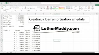 Microsoft Excel Learn to create a loan amortization schedule [upl. by Tertia]