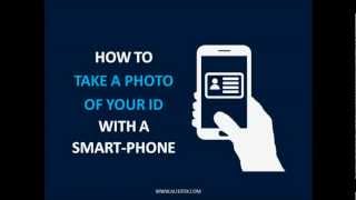 HOW TO take a photo of your ID with a smartphone [upl. by Pool992]