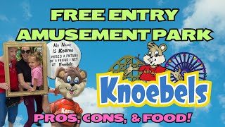 Knoebels FREE ENTRY amusement park pros cons and food review [upl. by Ydnis]