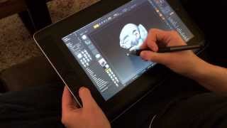 Zbrush on cintiq companion [upl. by Lennie]