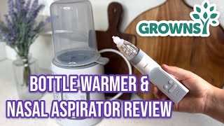 Bottle Warmer amp Nasal Aspirator Review  GROWNSY [upl. by Bellina238]