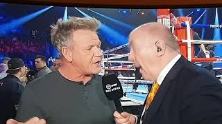 Gordon Ramsay on cocaine at the fury wilded 2 fight [upl. by Zippel]