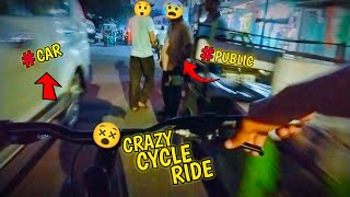 CRAZY NIGHT RIDE with my CYCLE  bycycleride nightride cycling [upl. by Athalie]