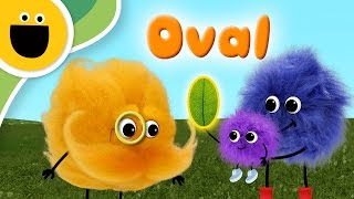 Oval  Words with Puffballs Sesame Studios [upl. by Flory]