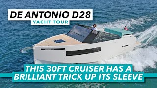 De Antonio D28 yacht tour  This clever 30ft cruiser has a brilliant trick up its sleeve  MBY [upl. by Eylk]