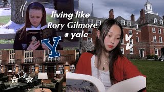 yale student lives like rory gilmore for a day 🧸☕️🍂  study vlog good food reading [upl. by Liuqa]