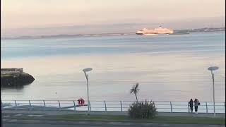 Arklow beacon Stena Hibernia and Marella explorer on Belfast lough [upl. by Assyli]