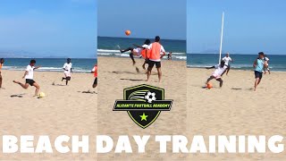 Alicante Football Academy Beach Day Training [upl. by Iddet652]