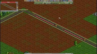 OpenTTD Train crash [upl. by Nihcas]