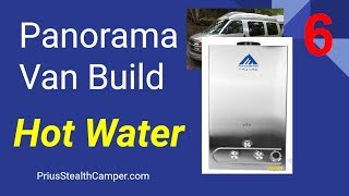 Propane Hot Water Heater  Fastar  ondemand Camper Van Conversion RV Build Tour Chevy Bathroom [upl. by Eselahs]