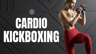 🔥 Fat Burning CARDIO KICKBOXING Workout [upl. by Sirrad]