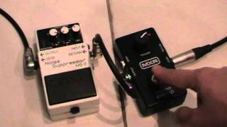 MXR Noise Clamp M195 vs Boss Noise Suppressor NS2 [upl. by Anirtruc575]