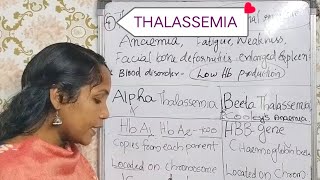 Mendelian disoder 4 Thalassemia in plus two zoologyzoology education plustwoscience [upl. by Usanis]