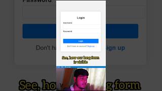 shorts 60 Second Challenge Creating Login HTML CSS TheJetSetJoyCodingShorts freshers education [upl. by Jamison]
