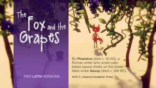 Fox and the Grapes Aesops Fables Latin Practice [upl. by Eiznikcm]