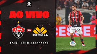 VITÓRIA X CRICIÚMA  NARRAÇÃO AO VIVO  BRASILEIRÃO 2024 [upl. by Hsaniva280]