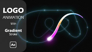 After Effects Tutorial  Pro Logo Animation with Gradient Stroke [upl. by Jakie40]