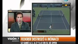 Visión Siete Federer destrozó a Mónaco [upl. by Notsek]