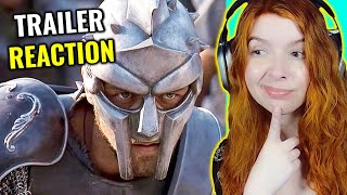 is it hype now 🤔 Gladiator 2 New Trailer Reaction [upl. by Leahciam]