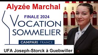 Vocation Sommelier 2024 Campari France finale gagnante de Alyzée Marchal UFA Storck  Le Chambard [upl. by Teiv]