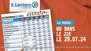 LE JIR  ELECLER ENSEIGNE LA MOINS CHÈRE DE LA RENTRÉE DES CLASSES 2024 [upl. by Ong855]