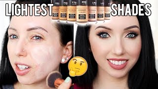 40 SHADES NEW Covergirl Matte Made Foundation First Impression Review amp Demo Fair Skin [upl. by Comyns]