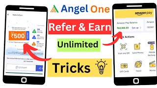 angel one refer and earn  angel one unlimited refer and earn [upl. by Noel]